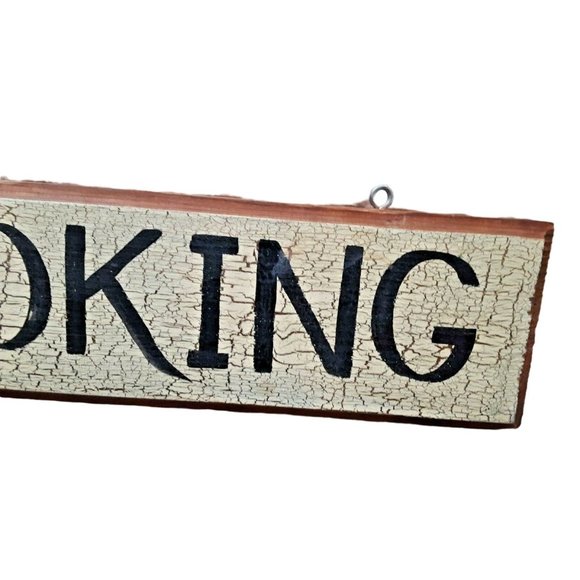 No Smoking Rustic Sign Wood Rustic Cottage Cabin Farmhouse - Picture 6 of 9